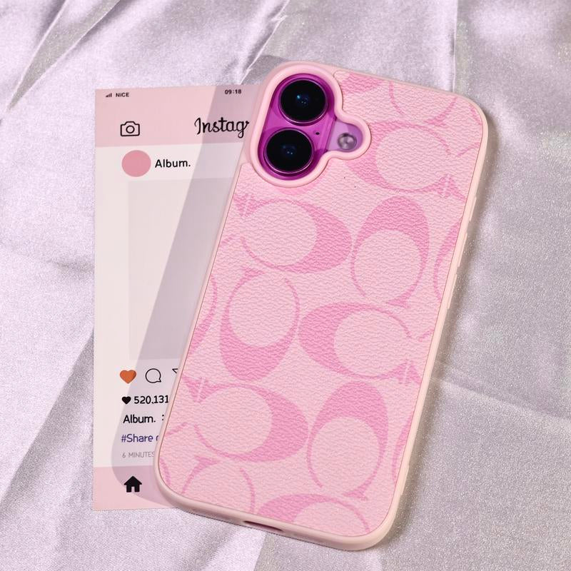 Premium Leather Pattern Phone Case for iPhone 11-17 Pro Max & Plus - Shockproof Design for Boys and Girls