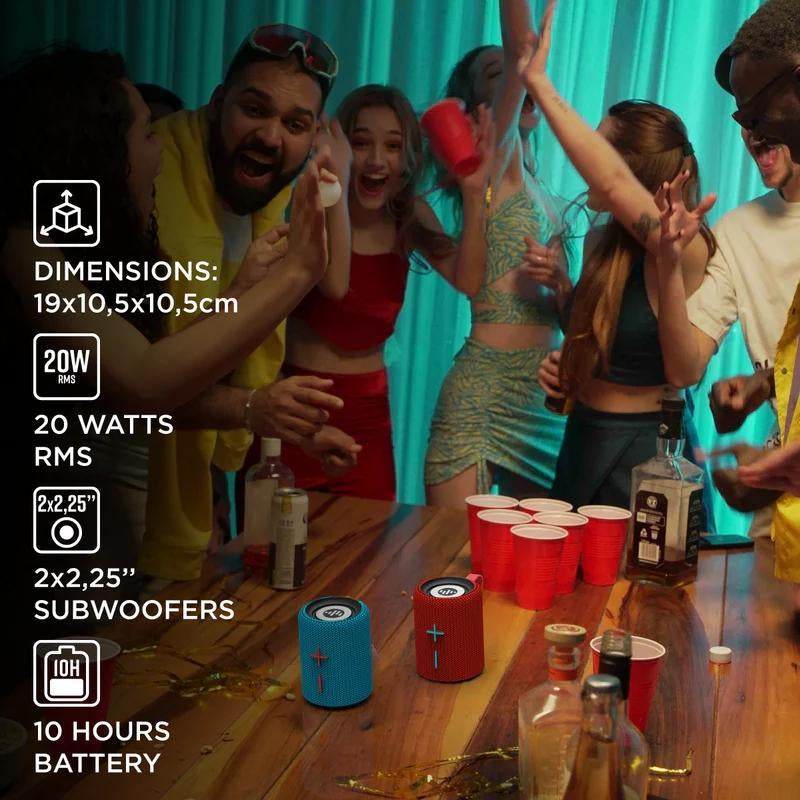 Black Friday Deal: TWIN-2 Portable Bluetooth Speaker - 2-in-1 Magnetic Design, IPX4 Water Resistant, 10H Playtime, TWS Pairing, FM Radio - Perfect for Home, Parties, Outdoor & Holiday Gifts!