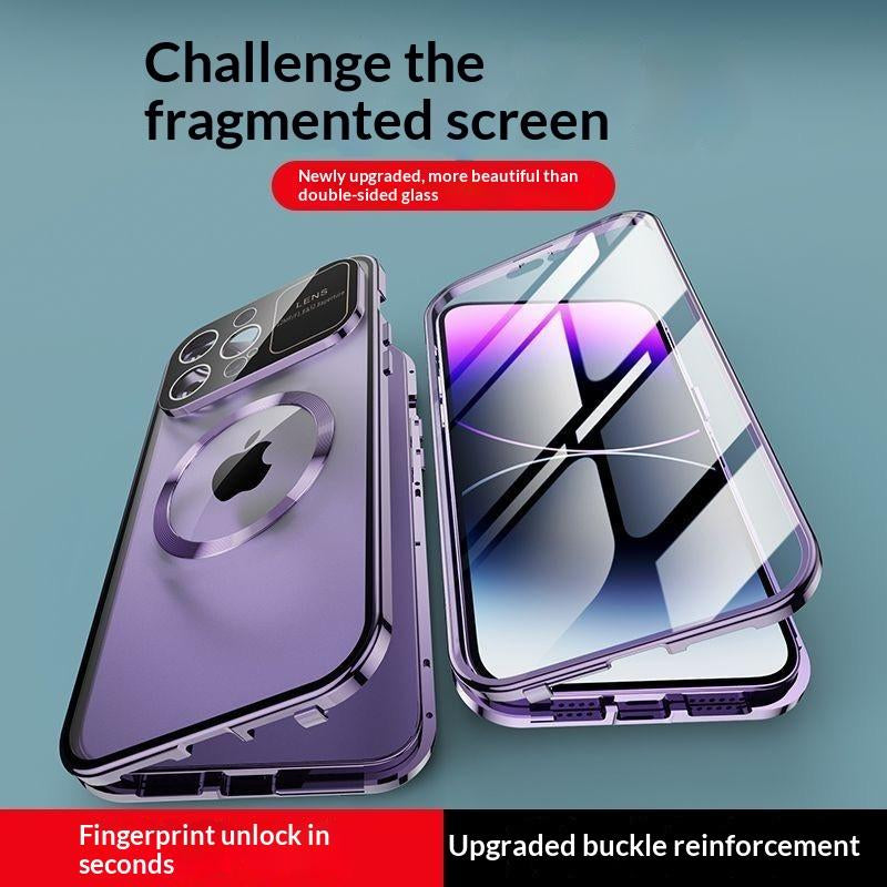 [Not All Metal&Pc Back]Metal Frame Protection Privacy Screen Protector anti Drop Magnetic Charging IP12-17 Patriotic Gift Fashion Trendy Phone Cases Phone Case Magsafe Charger Cover IP 16 Case Full Coverage Privacy Protective Smartphone