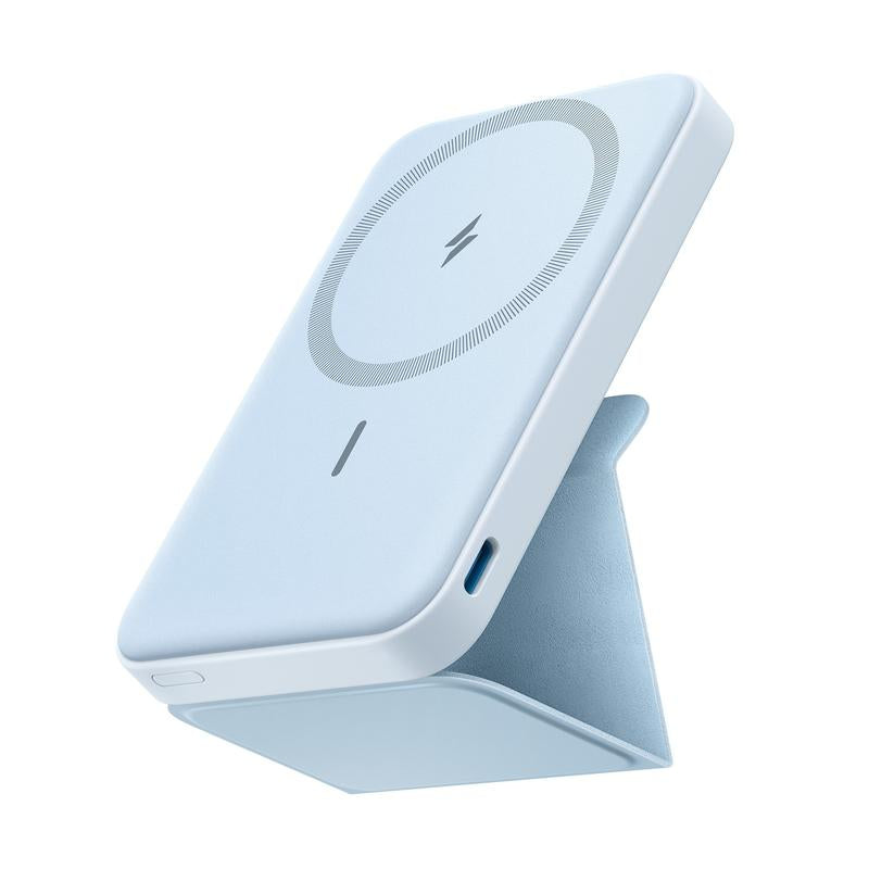 Anker Magnetic Power Bank with Foldable Stand - 5,000mAh, USB-C, Compatible with iPhone 17/16/15/14/13 Series