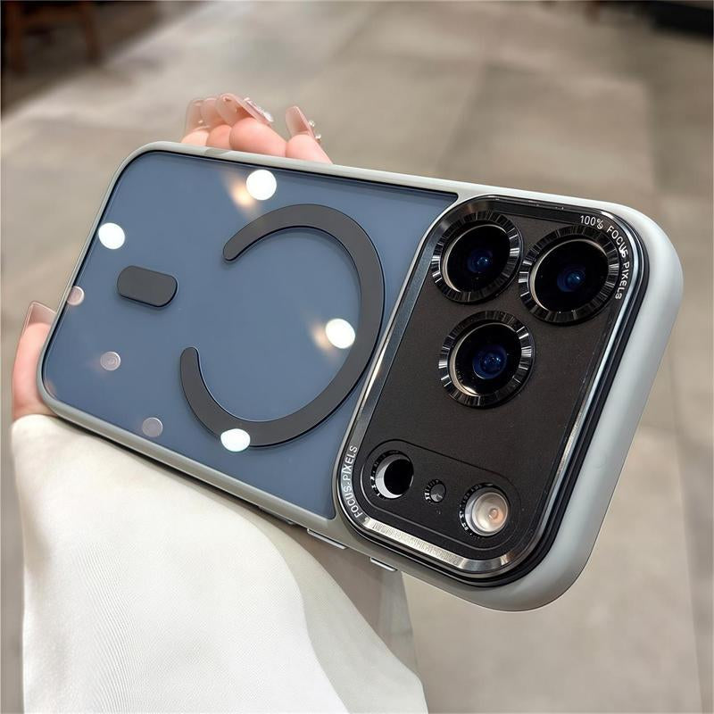 Protector Clear Magnetic Phone Case for Iphone 17/16/15/14/13/12 Pro Max plus with Magnetic Wireless Charging Shockproof Full Body Protection Scratch Resistant Anti-Yellow